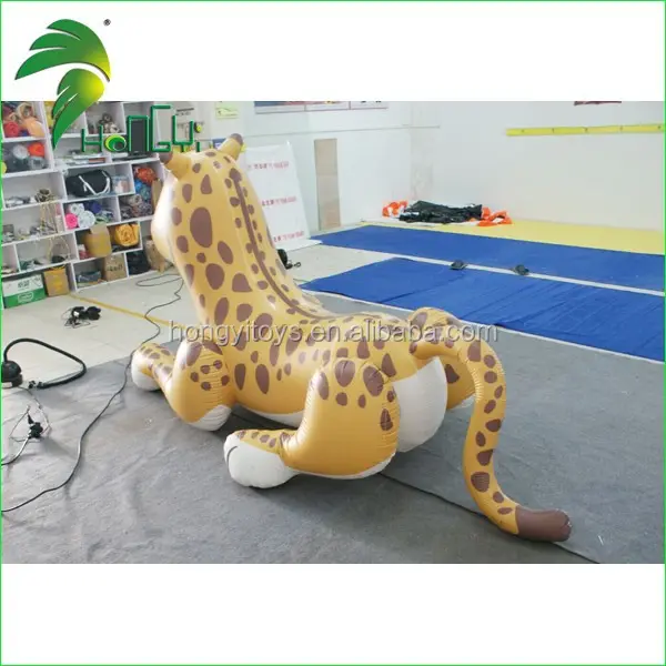 2014 Hot Custom inflatable cartoon leopard , inflatable cartoon leopard animal