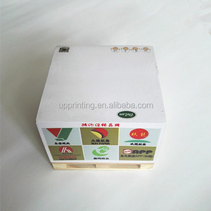 Cubo de papel de diseño personalizado, nota adhesiva con palé de madera, Cubo de notas, bloque de papel impreso personalizado, notas adhesivas en un palé - Product Image 3