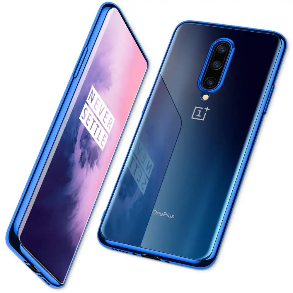 Casing Ponsel TPU Lembut Plating Baru 2020 untuk Casing Oneplus 6T Penutup Belakang untuk Casing One Plus 7 Pro