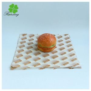 Custom Logo Food Grade Parchment Burger Printed Sandwich Wrapping Paper Anti-oil Paper