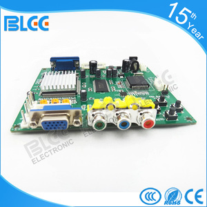 Convertidor de PCB hd a VGA, convertidor de CGA a VGA, salida de un VGA para máquina de monitor LCD, armario de juego, precio al por mayor, 10 piezas