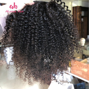 3C Kinky Curly Ponytail Hair Extensions Grade 10A Virgin Hair 10&quot;-40&quot; Peruvian <strong>Human</strong> Hair Drawstring Ponytail in <strong>Stock</strong> - Product Image 2
