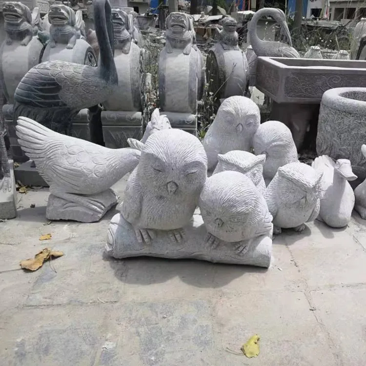 animali da giardino scultura di pietra