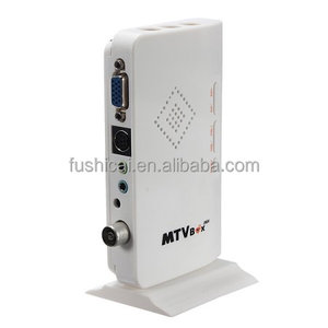 HD 1080P LCD/CRT VGA/AV externo TV PC BOX programa analógico receptor sintonizador HDTV cena + altavoz para DVD/PDP/PS2 con control remoto - Product Image 2