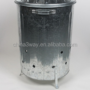 15l 30l 60l 90l 100l 120l镀锌家用花园家用垃圾便携式镀锌焚烧炉 - Product Image 5