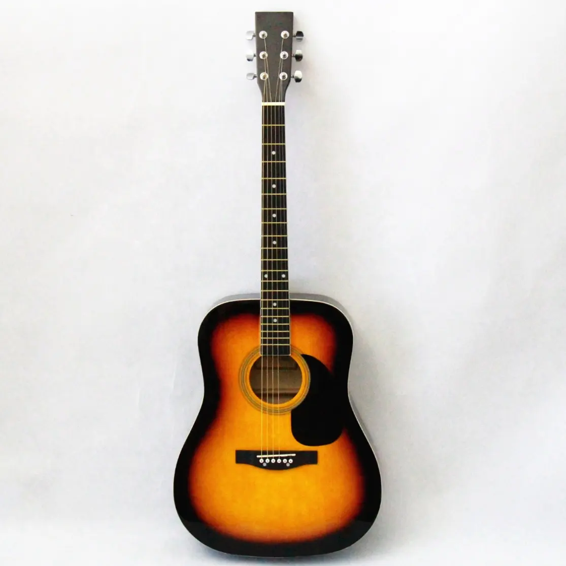 Guitarra folk colorida 41 polegadas, instrumento musical chinês barato, alta qualidade, violão acústico