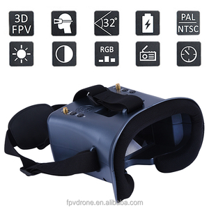 YENI 5.8G 40CH LS-008D 008D DVR Çeşitlilik FPV Gözlük 4.3 inç LCD 2000mA Dahili Pil Için <span class=keywords><strong>RC</strong></span> Modeli LS-008D