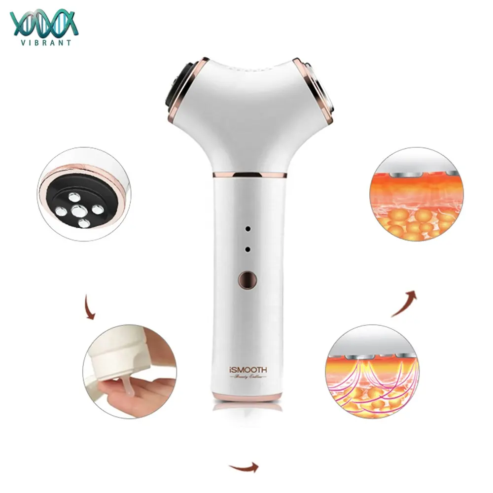 3 in 1 RF + LED Rosso + Freddo massaggio di Bellezza Del Viso RF radiofrequenza apparecchiatura di bellezza