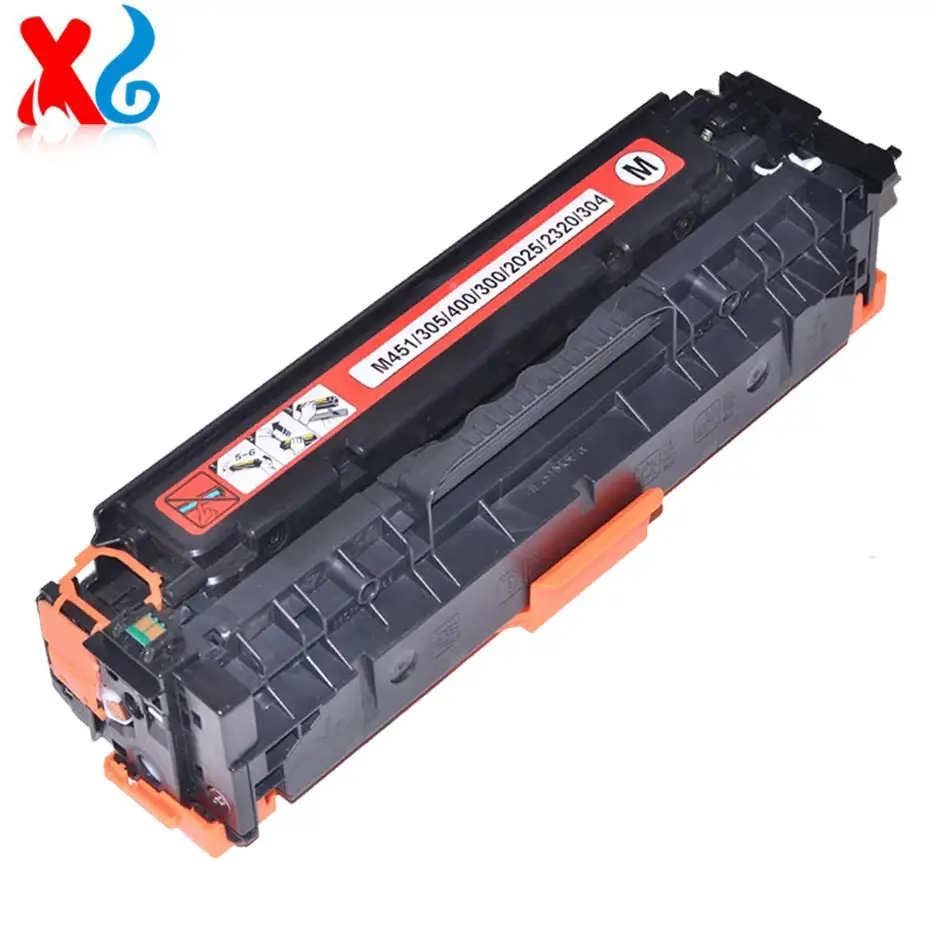 Ce410a 305a cartucho de substituição compatível, para hp color laserjet pro m300 m351a m451nw 375 475 toner