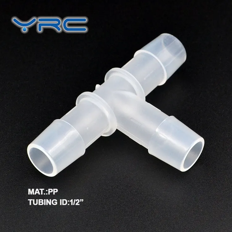 1/2" plastic small universal 3-Way tube tee joint pipe tube pipe fittings