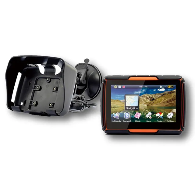 Antena GPS integrada para coche y motocicleta, dispositivo de seguimiento GPS para automóvil de 4,3 pulgadas, W-40