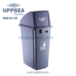 Üst itme kapaklı geri dönüşümlü 20L plastik çöp toz çöp atık toplama kutusu - Product Image 6