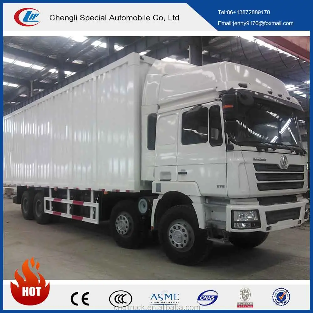 Camión de carga de 340hp 8*4 Shacman Van, 40 toneladas
