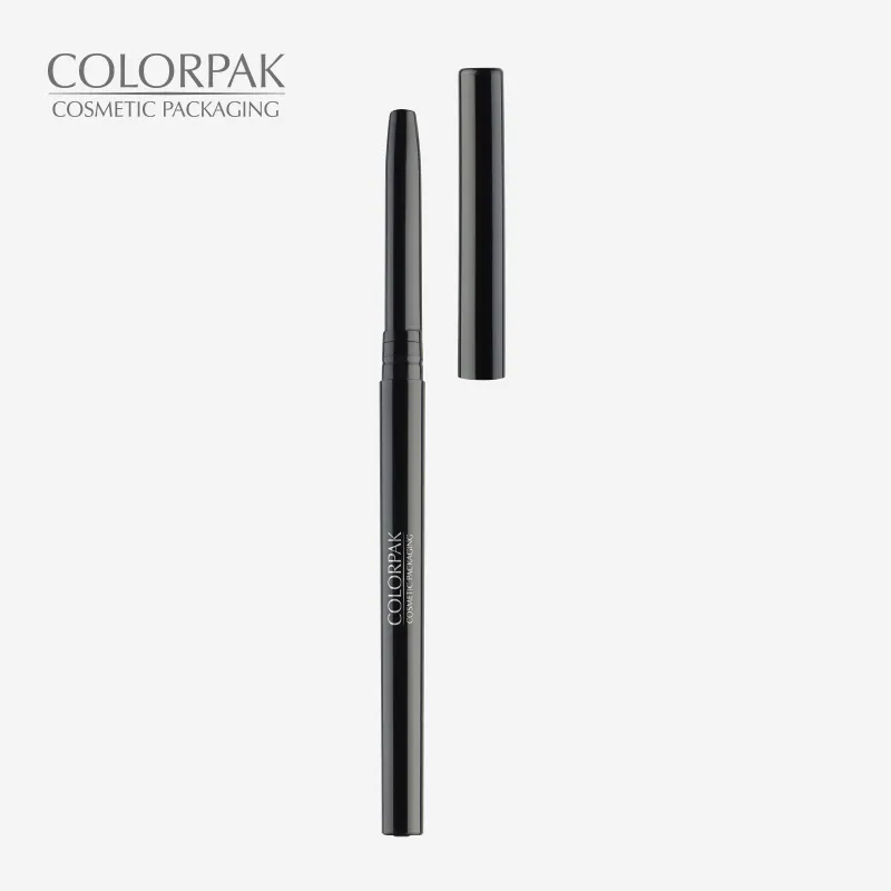 Wadah Pensil Garis Bibir Kosong Ramping Modis, Desain Putar Multifungsi, Digunakan untuk Eyeliner dan Pensil Alis