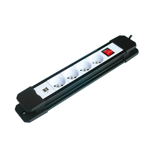 PC ABS Shell 3 4 5 6 Way 10A French Extension <strong>Socket</strong> with the Switch <strong>Socket</strong> - Product Image 2