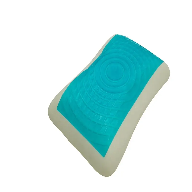 Travesseiro de refrigeração de espuma em gel, travesseiro para a cama adulto moderno de pescoço 80 grau a, poliéster/algodão, cor personalizada
