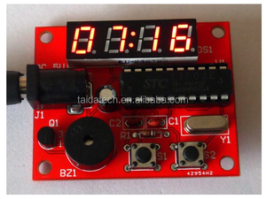 Sc 91 Single-chip 4-bit digitale Led Clock circuito stampato Pcb piccolo orologio digitale - Product Image 4