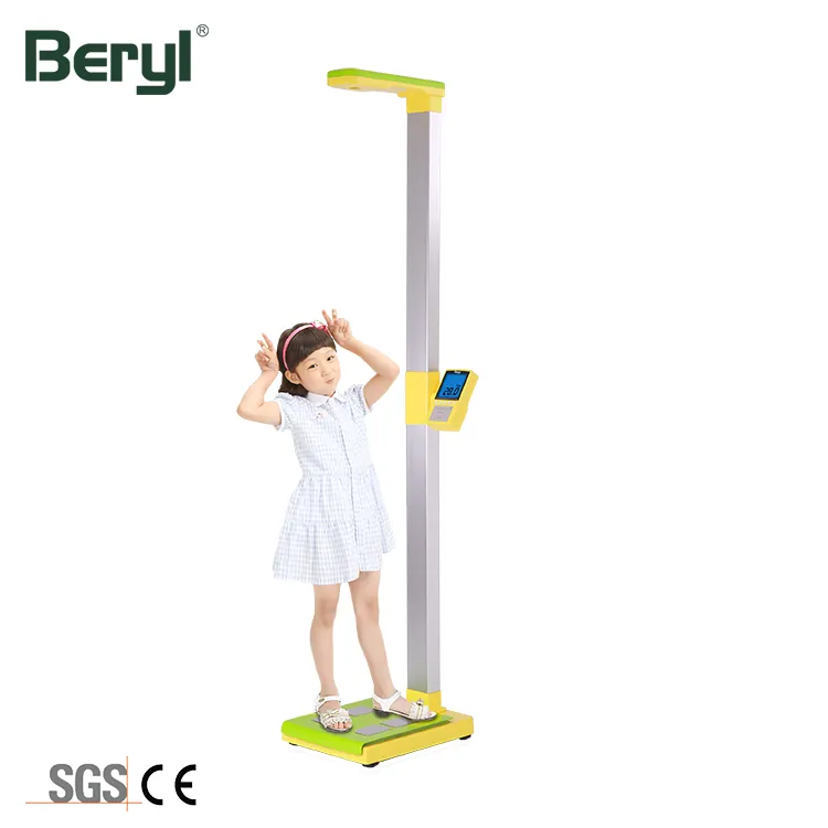 Rapido Elettronico Ad Ultrasuoni BMI Body Fat Altezza Altezza Scala di Misura Per I Bambini