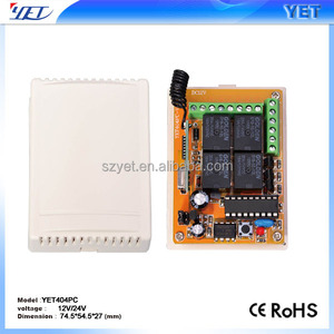 4チャンネルワイヤレスレシーバーコントローラーリモートコントローラー12VDC YET404PC - Product Image 3