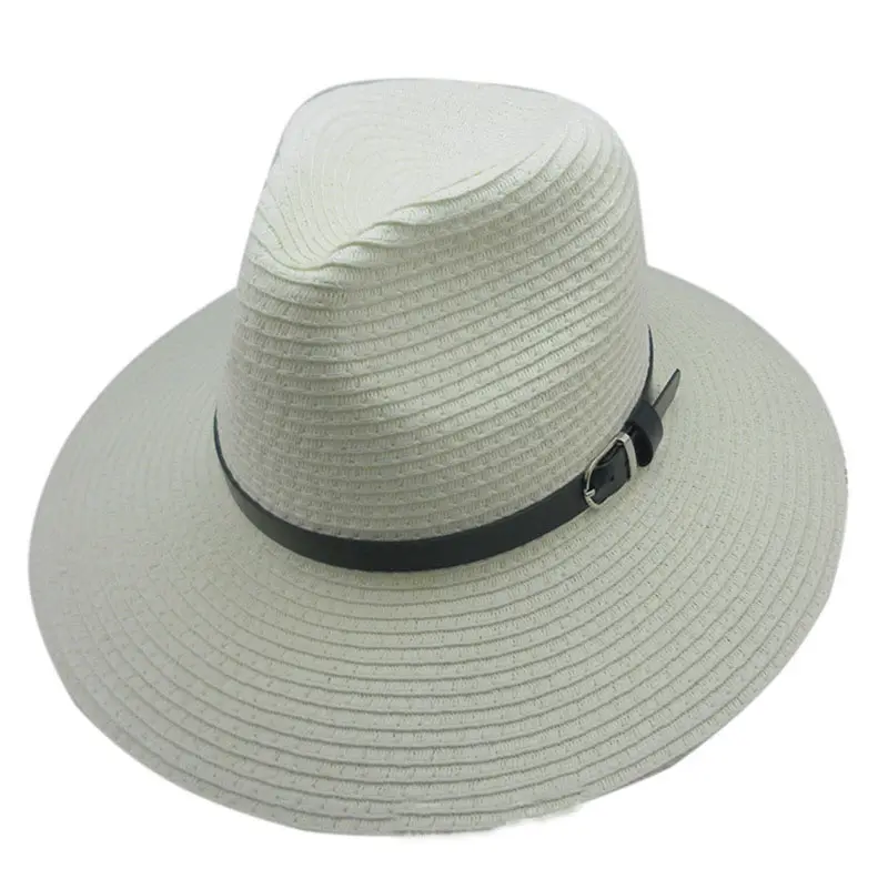 Custom logo design embroidery blank wholesale straw fishing straw hat