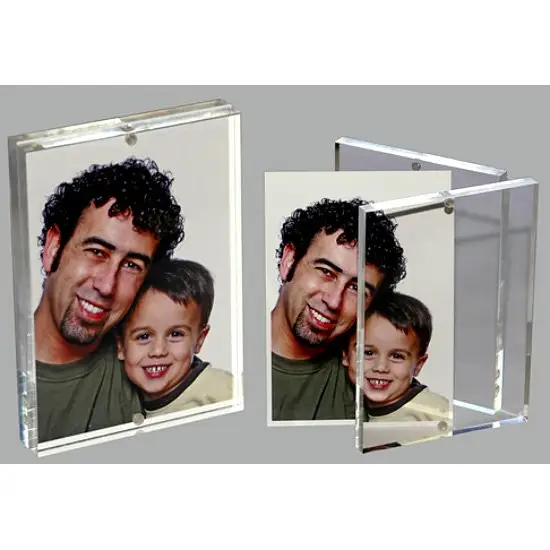 Counter Clear Magnetic Photo and Picture Frame Apple Acrylic Magnetic Photo Frame