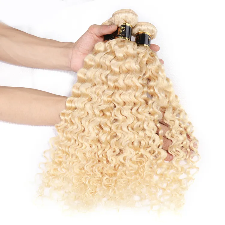 100 г, 613 вьющихся бразильских волос, необработанные дешевые 1b 613 натуральные волосы, 613 отбеленные человеческие волосы