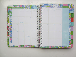 2025 OUV Custom printed spiral planner <strong>notebook</strong> <strong>with</strong> colored <strong>index</strong> tab divider - Product Image 4