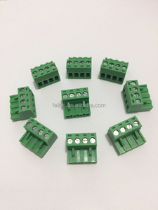 Equivanlent phoenix MSTB 2,5, tipo de tornillo, bloque de terminales, cable a placa, conector verde - Product Image 3