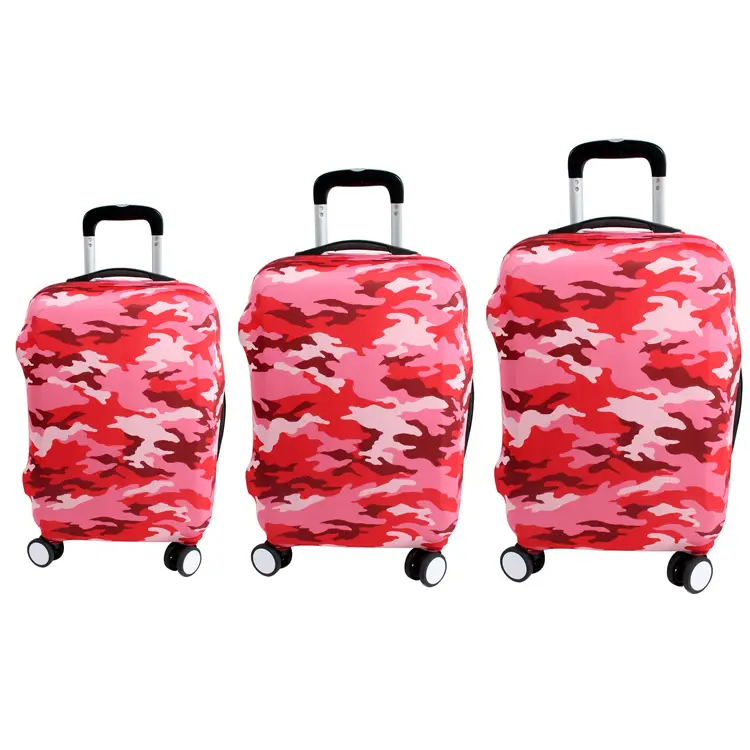 Toprank capa para mala de viagem, estilo de moda, personalizada, estampada, elástica, spandex, proteção para bagagem, capa