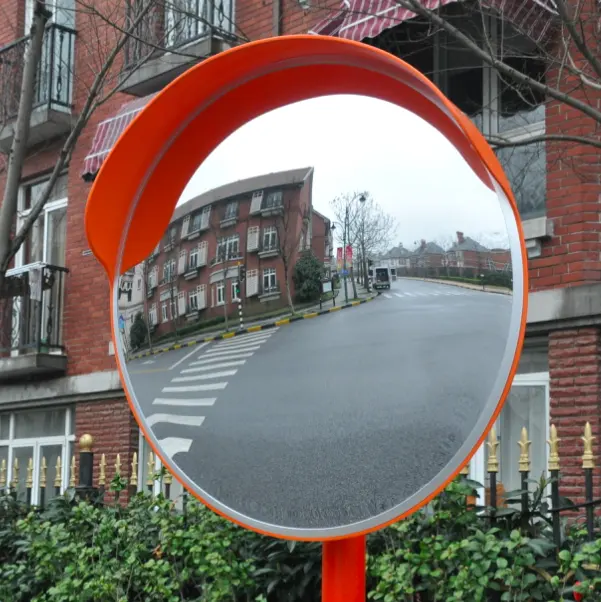 CE Aluminum frame border rim Traffic Road Safety Convex Mirror  acrylic outdoor road mirror