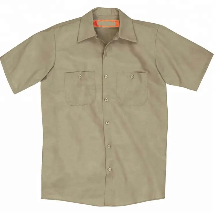 Camicia costruzione uniformi dei lavoratori in camicia da lavoro da lavoro in cotone 100