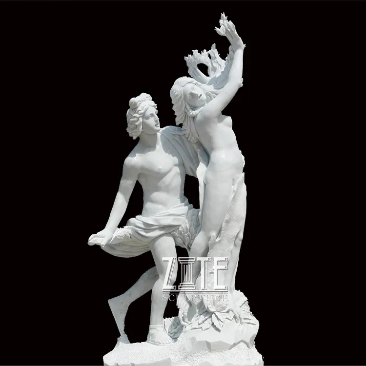 Statue en marbre culture pour homme et femme, sculpture taille de vie, apollo et 0hne