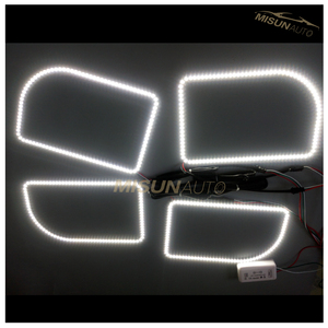 Kunden spezifischer 258mm RGB Colors hift Halo <span class=keywords><strong>Ring</strong></span> für F250/F350 Neuer Zustand Angel Eye Scheinwerfer mit 6000k Farb temperatur