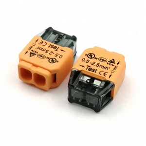 LED Fast Quick Wires <strong>Push</strong>-in <strong>Push</strong> Wire Connector for 2.5mm2 24A Direct <strong>Push</strong> in Connector Wire <strong>Terminal</strong> <strong>Blocks</strong> for 2P - Product Image 3