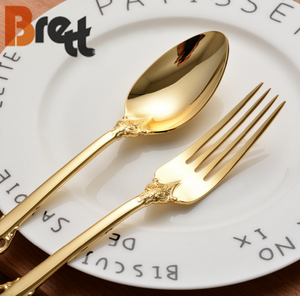 皇家18/10不锈钢镀金钛餐具返校批发 - Product Image 4