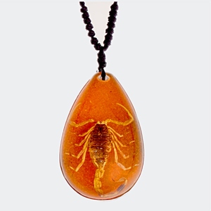 QNC-08 Giả Trang Sức Ý Nghĩa Mặt Dây Chuyền Dây Chuyền Amber Water Drop Necklace - Product Image 5