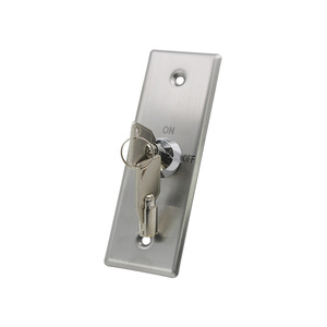 Mortise Tubular Stainless Steel Emergency Release on Request to <strong>Exit</strong> <strong>Push</strong> <strong>Button</strong> Key Switch for Access Control <strong>System</strong> Door Lock - Product Image 1