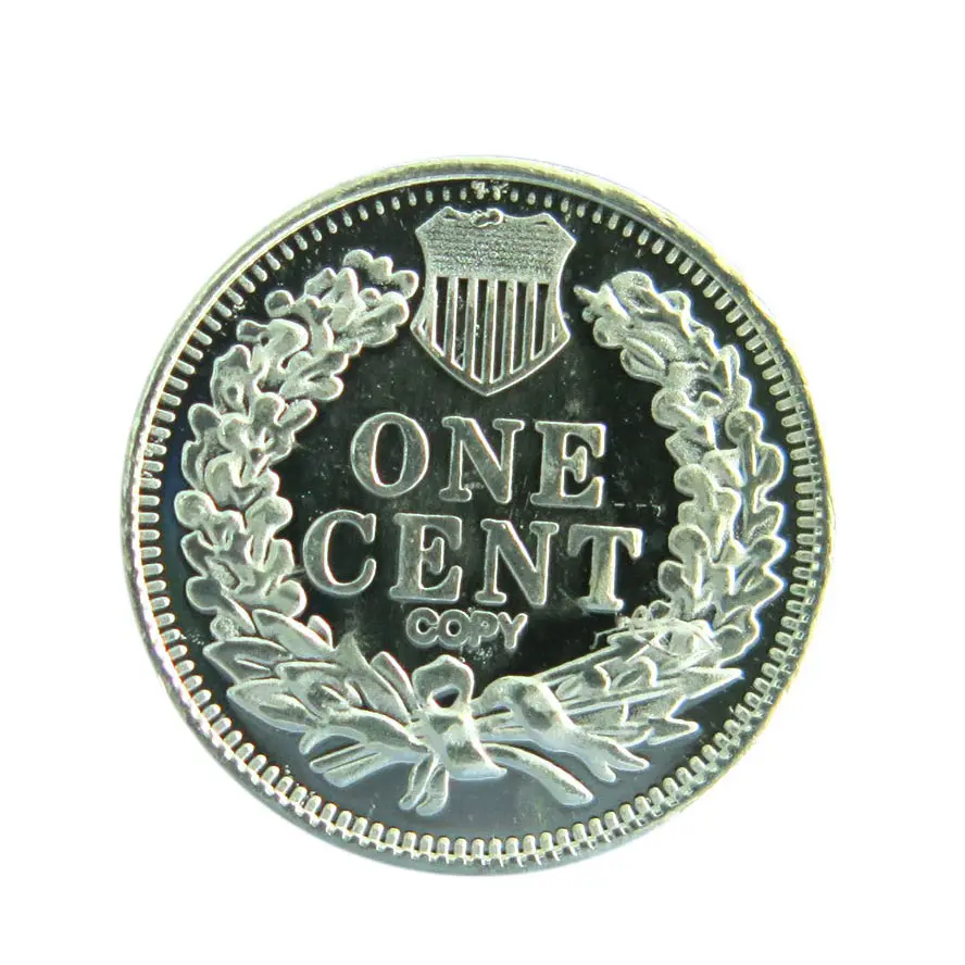 1 Gram 999 Fijn Zilver 1860 Indian Head Ronde Coin D15.0 * 0.90Mm A59 Kopen Zilver Voor Spot Prijs