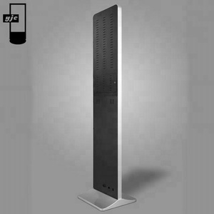 19 Inch Floor Standing Digital Totem LCD Display With Newspaper Display Pocket Mall Kiosk Infrared Touch Screen For Library