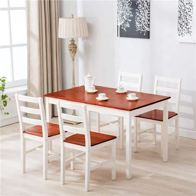Mesa de comedor ecológica de estilo moderno, muebles de cocina con sillas, gran oferta