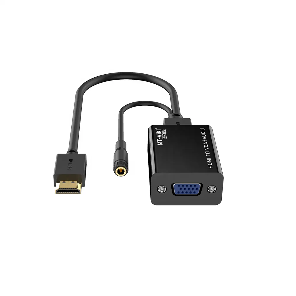 1080P HDMI MaleにVGA Female Converter CableとAudio Output