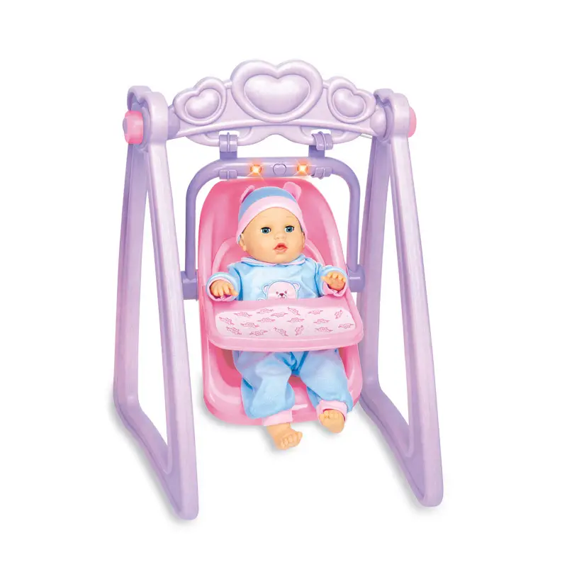 EPT Großhandel B/O Baby Spielzeug Puppe Wiege Set mit Licht & Ton
