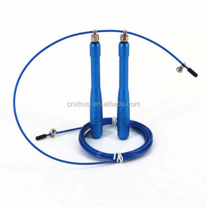 NEW Design Patented Adjustable Cross Training Speed Jump Rope with Fairshaped Aluminum Handle and 360 Rotating Ball Bearing