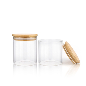1 oz <strong>2</strong> oz 4 oz 8 oz 10 oz Transparent Food <strong>Spice</strong> Glass Bamboo Wooden Lid Container Storage <strong>Jars</strong> for with Bamboo Cork Lid - Product Image 4