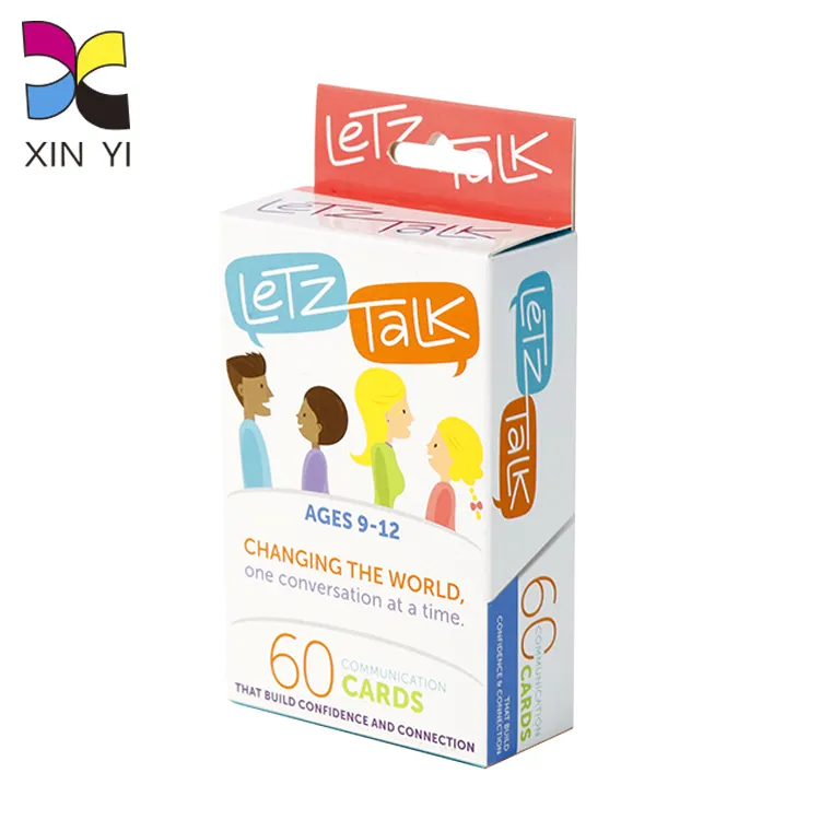 Impreso personalizado venta al por mayor juguete de papel de tarjetas Flash para niños