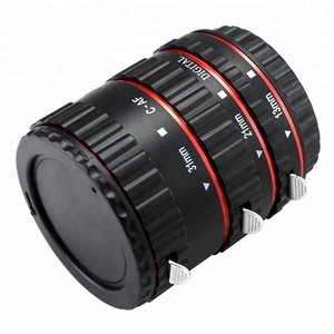 Canon kamera Lens için otomatik makro uzatma tüpü DSLR aksesuarları için ateş