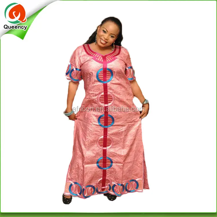 Nuovo disegno lungo vestito LQ114-1 di modo africano bazin riche del vestito delle donne di usura