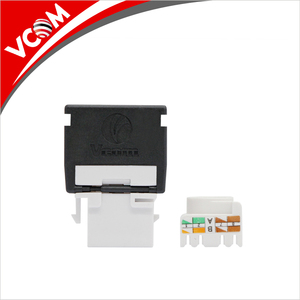 VCOM网络无工具UTP RJ45连接器8p8c 180度非屏蔽6类梯形插孔 - Product Image 2