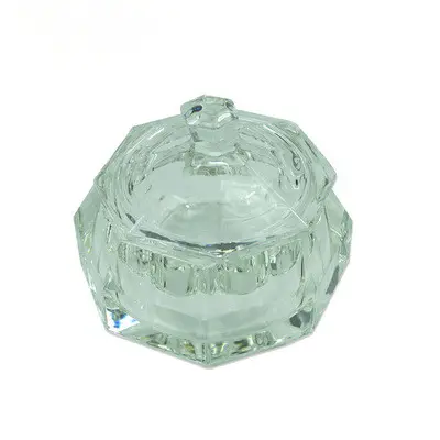 Big Size 7.5cm Aniseed Shape Glass Dappen Dish for Nail Art Acrylic Liquid Powder