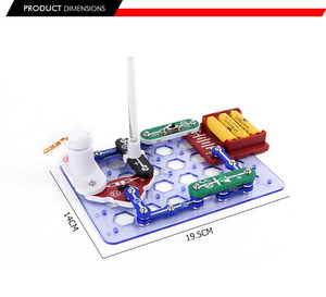 Creativo scienza kit per bambini fai da te educational circuito giocattolo di montaggio fai da te set building blocchi elettronici con la luce del LED - Product Image 5